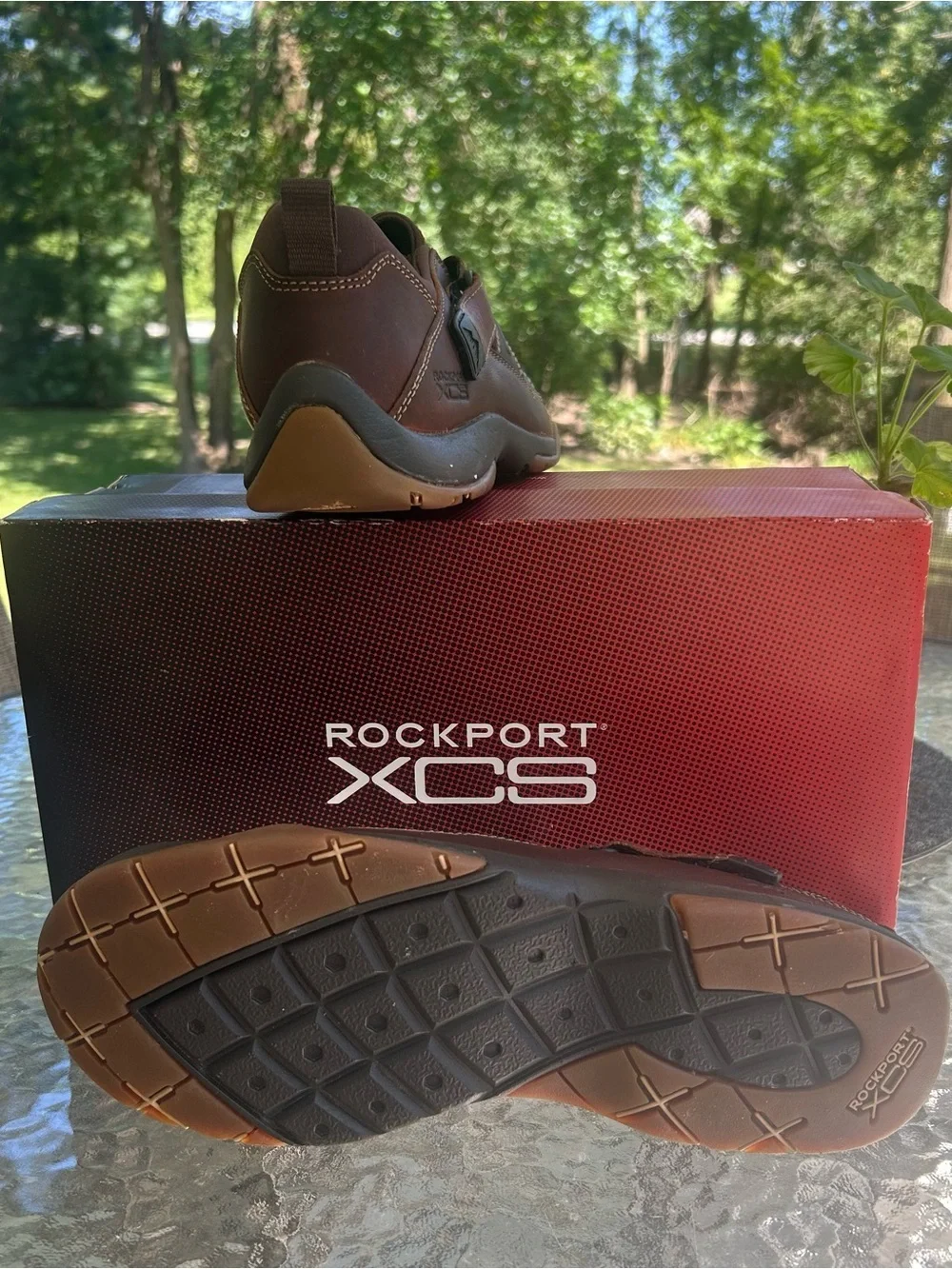 NWT-Rockport XCN Brown Leather Fisherman Sandals-10 1/2